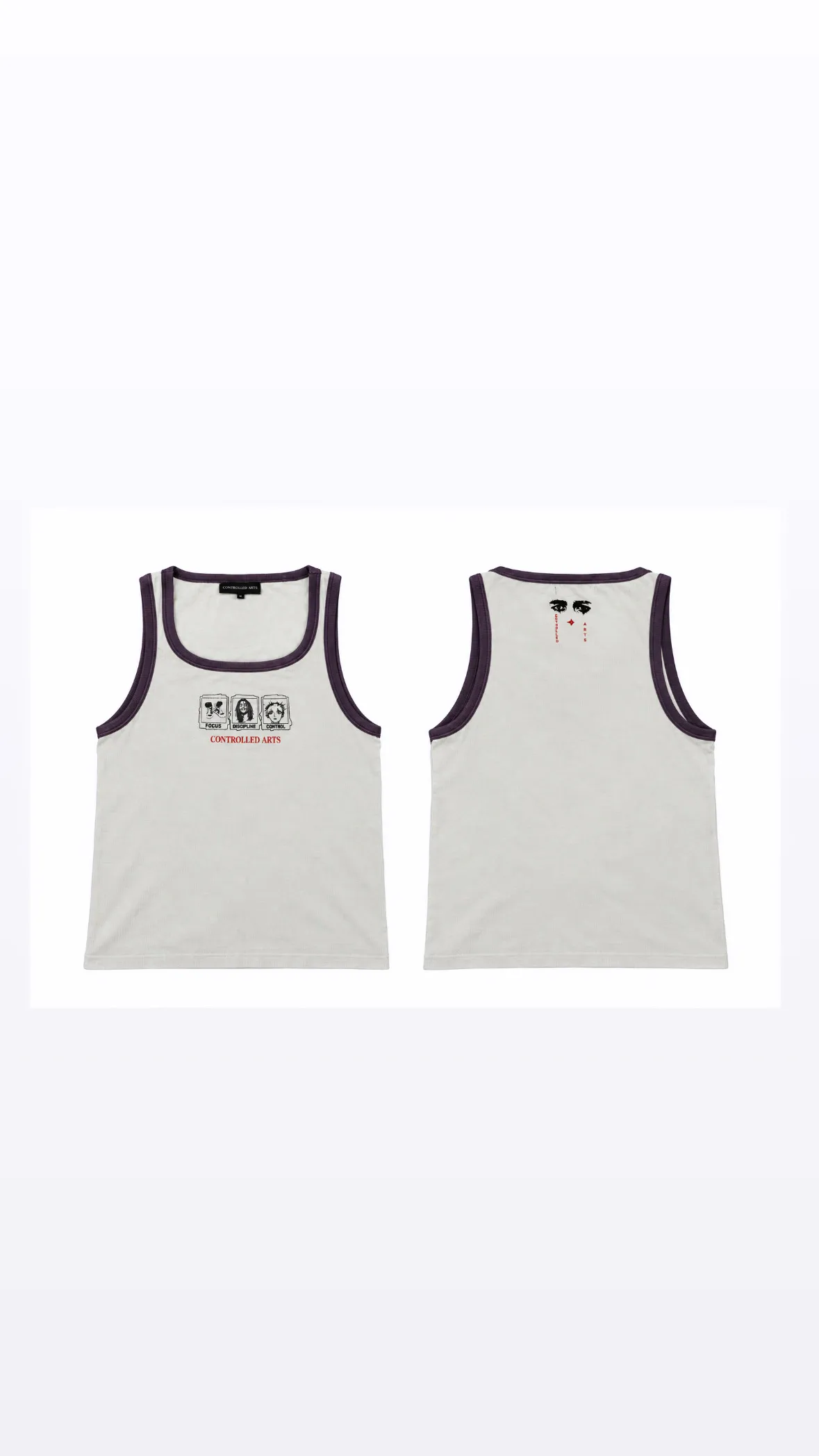 Men’s Seamless Rib Slim Fit Vest in Vintage White